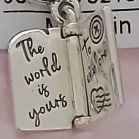 AUTHENTIC PANDORA STERLING SILVER Openable Passport Dangle Charm 792680C01 - Picture 8 of 9